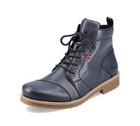 Rieker Femme Bottines 73500, Dame Bottines à Lacets,Chaussure de Transition,Botte,Demi-Botte,Botte à Lacets,Bleu (Blau / 14),41 EU / 7.5 UK