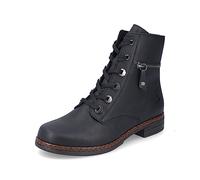 Rieker Femme Bottines 75142, Dame Bottines à Lacets,Botte à Lacets,Chaussure de Transition,Botte,Demi-Botte,Noir (Schwarz / 01),41 EU / 7.5 UK