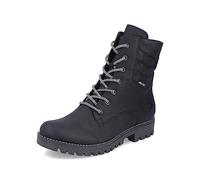 Rieker Femme Bottines 78520, Dame Bottines à Lacets,Hydrofuge,riekerTEX,Botte à Lacets,Chaussure de Transition,Botte,Noir (Schwarz / 00),41 EU / 7.5 UK