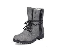 Rieker Femme Bottines 785K0, Dame Bottines à Lacets,Hydrofuge,riekerTEX,imperméable,Bottes,Chukka Boot,Demi-Bottes,tex,Gris (Grau / 45),42 EU / 8 UK
