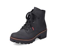 Rieker Bottines femme 79240 à lacets, demi-botte de transition noir 37 EU / 4 UK