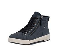 Rieker Femme Bottines Cuir avec Fermeture Éclair Laçage Léger W0164