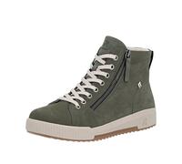 Rieker Femme Bottines Cuir avec Fermeture Éclair Laçage Léger W0164