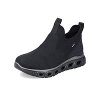 Rieker Femme Bottines M6053, Dame Bottines,Demi-Bottes,Bottines,fourrés,Bottes d'hiver,Noir (Schwarz / 00),38 EU / 5 UK
