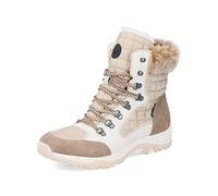 Rieker Femme Bottines M9644, Dame Bottines à Lacets,Semelle intérieure Amovible,Hydrofuge,riekerTEX,imperméable,Bottes,Beige (Beige / 60),39 EU / 6 UK