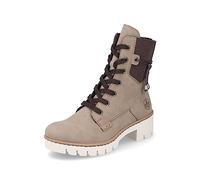 Rieker Femme Bottines X5720, Dame Bottines à Lacets,Bottes,Chukka Boot,Bottes Courtes,Bottes à Lacets,Beige (Beige / 64),38 EU / 5 UK