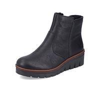Rieker Femme Bottines X9165, Dame Bottines,Demi-Bottes,Bottines,fourrés,Bottes d'hiver,Noir (Schwarz / 00),41 EU / 7.5 UK