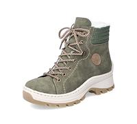 Rieker Femme Bottines X9334, Dame Bottines à Lacets,Semelle intérieure Amovible,Bottes Courtes,Bottes à Lacets,Bottes,Vert (grün / 54),38 EU / 5 UK