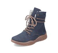 Rieker Femme Bottines Y8443, Dame Bottines à Lacets,Bottes,Chukka Boot,Bottes Courtes,Bottes à Lacets,Bleu (Blau / 14),40 EU / 6.5 UK
