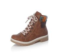 Rieker Femme Bottines Y9430, Dame Bottines à Lacets,Botte,Demi-Botte,Botte à Lacets,Chaussure de Transition,Marron (Braun / 22),36 EU / 3.5 UK