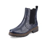 Rieker Femme Bottines Z3561, Dame Bottines Chelsea,Demi-Bottes,Bottines,Bottes de Glisse,Plat,Bleu (Blau / 14),42 EU / 8 UK