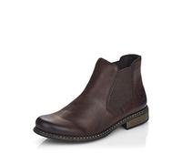 Rieker Femme Bottines Z4994, Dame Bottines Chelsea,Demi-Bottes,Bottines,Bottes de Glisse,Plat,Marron (Braun / 26),37 EU / 4 UK