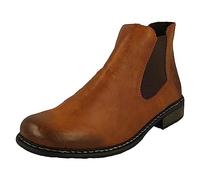 Rieker Femme Bottines Z4994, Dame Chelsea Boot, Bottes,Demi-Bottes,Bottes à la Cheville,Bootie,enfilez des Bottes,Plat,Cayenne/Brown,36 EU / 3.5 UK