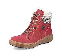 Rieker Femme Bottines Z6620, Dame Bottines,Semelle intérieure Amovible,Bottes d'hiver,Demi-Bottes,Bottines,fourrés,Rouge (Rot / 33),38 EU / 5 UK