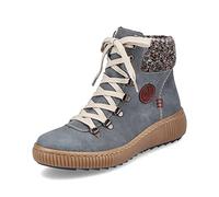 Rieker Bottines à lacets beige / bleu-gris / marron châtaigne / blanc, Taille 36