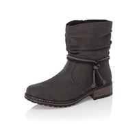 Rieker Femme Bottines Z6893, Dame Bottines,Bottillons,fourrée,Bottes,Botte,Demi-Botte,Chaussure de Transition,Gris (Grau / 45),37 EU / 4 UK
