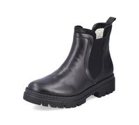 Rieker Femme Bottines Z8584, Dame Bottines Chelsea,Demi-Bottes,Bottines,Bottes de Glisse,Plat,Noir (Schwarz / 00),37 EU / 4 UK