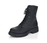 Rieker Femme Bottines Z9120, Dame Bottes de Motard,Bottes,Demi-Bottes,Botte de Motard,Plat,Noir (Schwarz / 00),36 EU / 3.5 UK