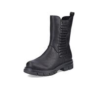 Rieker Femme Bottines Z9181, Dame Bottines,Bottillons,Bottes,Botte,Demi-Botte,Bootie,Fermeture éclair,Noir (Schwarz / 00),37 EU / 4 UK