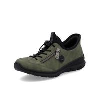 Rieker Sneakers femme N3267 Kaki, lacets élastiqués ronds avec stoppeur Taille 39