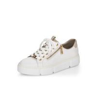 Rieker Femme Chaussures à Lacets N5932, Dame Chaussures de Sport lacées,Chaussure de Sport,Sneaker,Blanc (Weiss / 80),37 EU / 4 UK