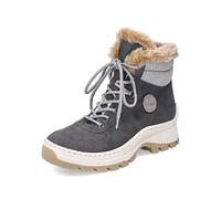 Rieker Femme Chaussures à Lacets X9335, Dame Chaussures de Sport lacées,Semelle intérieure Amovible,Lacets,Chaussure de Sport,Gris (Grau / 45),38 EU / 5 UK