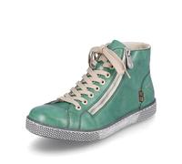 Rieker Femme Chaussures à Lacets Z1221, Dame Chaussures de Sport lacées,Semelle intérieure Amovible,à Lacets,Sneaker,Vert (grün / 53),37 EU / 4 UK
