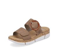 Sandales Femme - RIEKER V2392 - Talon compensé 4cm - Beige