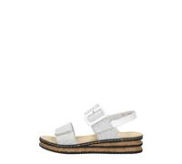 Rieker, Femme, Chaussures, Blanc, Taille: 42 EU Sandalen Plat
