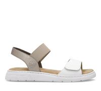 Rieker, Femme, Chaussures, Multicolore, Taille: 40 EU Sandales Plates Ouvertes Blanches