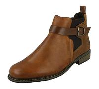 Rieker Femme Damen Stiefel Braun Bottine Chelsea, 36 EU