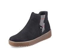 Rieker Femme Damen Stiefel Schwarz Bottine Chelsea, 40 EU