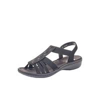 Rieker Femme Frühjahr/Sommer 60870 Sandales Bout fermé, Noir (Schwarz 00), 37 EU