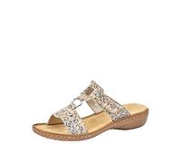Rieker Femme Frühjahr/Sommer 608A0 Mules, Multicolore (Pebble-Multi 93), 40 EU