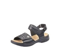 Rieker Femme Frühjahr/Sommer 64560 Sandales Bout fermé, Noir, 38 EU