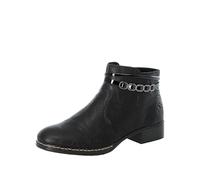 Rieker Femme Herbst/Winter Botines, Noir (Schwarz/Schwarz / 01 01), 38 EU