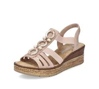Rieker Femme Keilsandalette Sandales compensées, Rose 31, 39 EU