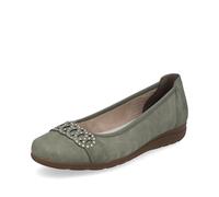 Rieker Femme L9359 Ballerines, Vert, 36 EU