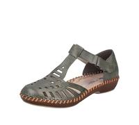 Rieker Femme M1688 Sandales Bride Cheville, Vert, 37 EU