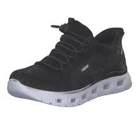 Rieker Femme M6066 Baskets Basses, Noir, 42 EU
