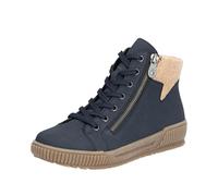 Rieker Femme N0709 Bottes à Lacets, Bleu, 38 EU Large