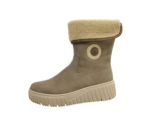 Rieker Femme N2554 Botte mi-Mollet, 60 Congo Beige Fango, 40 EU