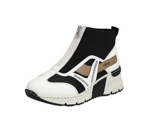 Rieker Femme N6360 Bottine, Blanc, 42 EU