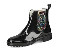 Rieker Femme P8280-09 Botte de Pluie, Black Black Multi P8280 09, 36 EU