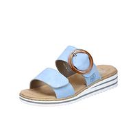 Rieker Femme V0692 Mules, Bleu, 42 EU