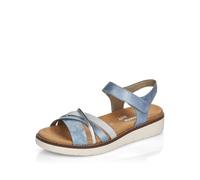 Rieker Femme Remonte Damen D2058 Sandalen Sandale, Blau, 45 EU