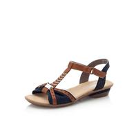 Rieker Sandales Femmes Sandales T-step 63499-14, Taille:38 EU, Couleur:Bleu