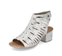 Rieker Femme Sandales 64676, Dame Sandales Fines,Chaussure d'été,Sandale d'été,Confortable,Plate,Beige (Beige / 60),37 EU / 4 UK