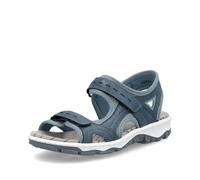Rieker Femme Sandales 68866, Dame Sandales, Bleu 12, 38 EU Stretta