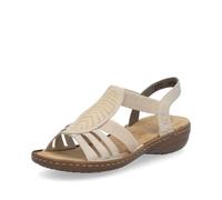 Rieker Femme Sandales, Beige 62, 37 EU Étroit